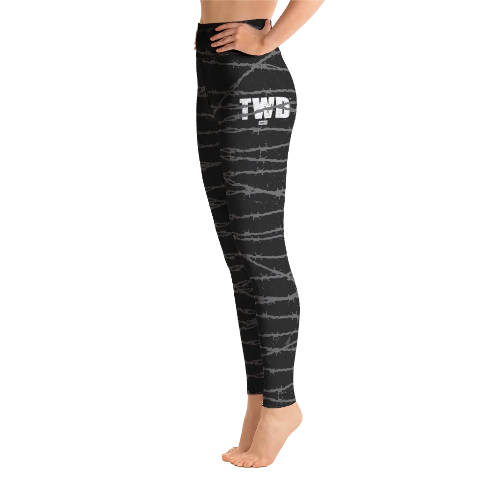 The Walking Dead Barbed Wire Yoga Leggings