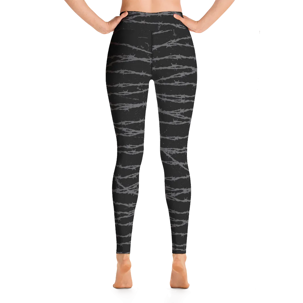 The Walking Dead Barbed Wire Yoga Leggings