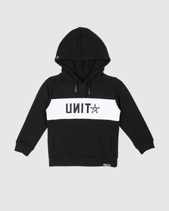 Unit 2022 Kids Fleece Hoodie Climp Black