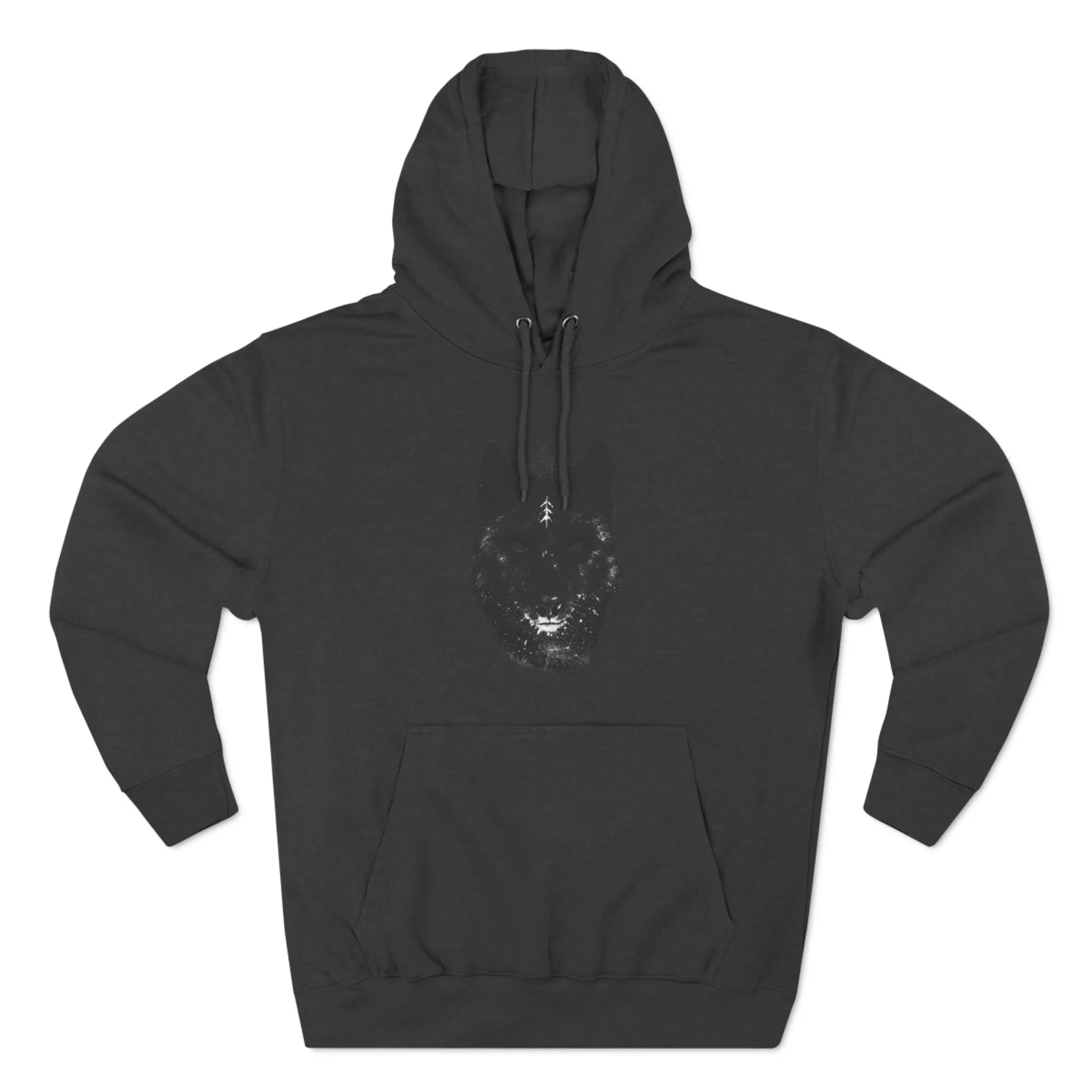 Viking Wolf Three-Panel Fleece Hoodie