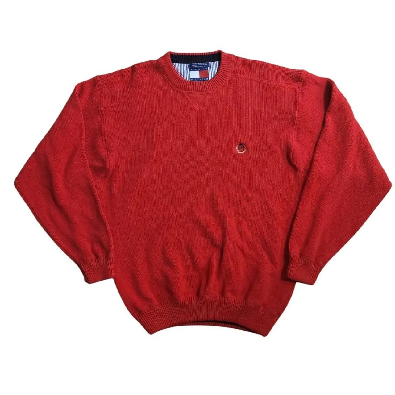 VINTAGE TOMMY HILFIGER WOVEN CREWNECK SWEATER