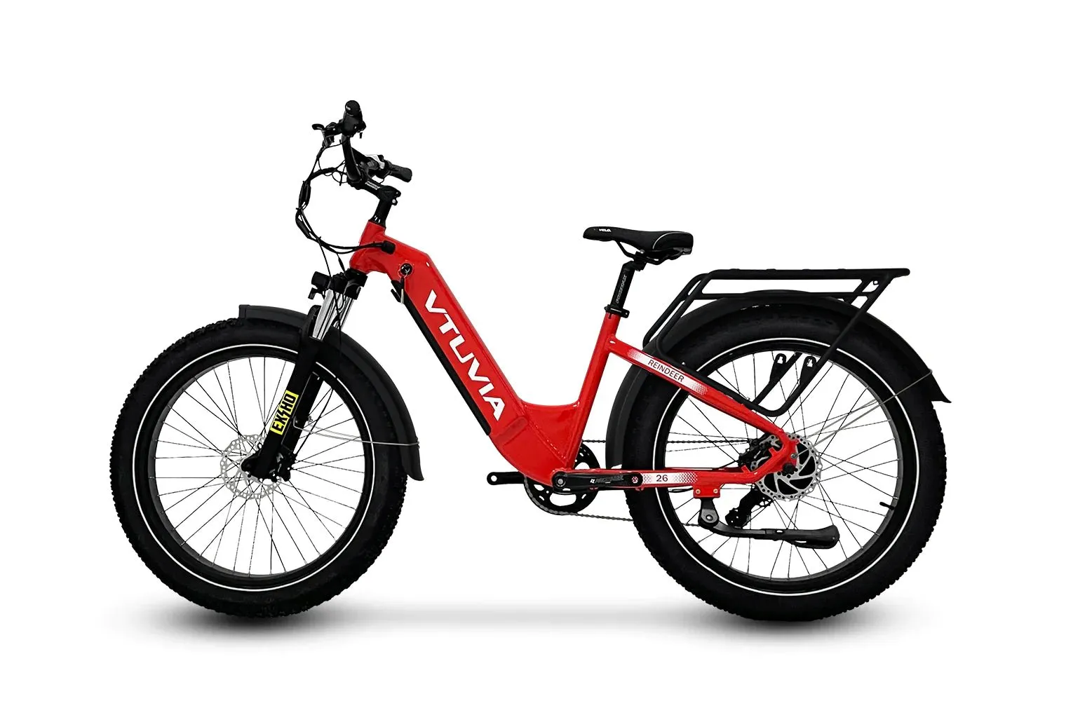 VTUVIA Reindeer 26 Inch Step-Thru Fat Tire E-Bike