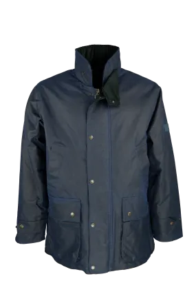 W05 - Men's Kingsbridge Padded Wax Antique Coat - NAVY