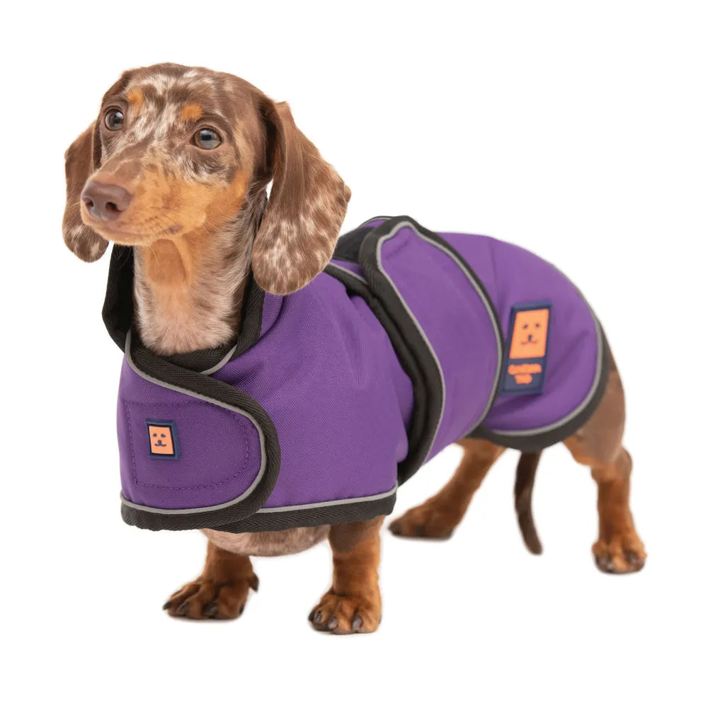 Waterproof Shower Dachshund Dog Coat with Warm Lining