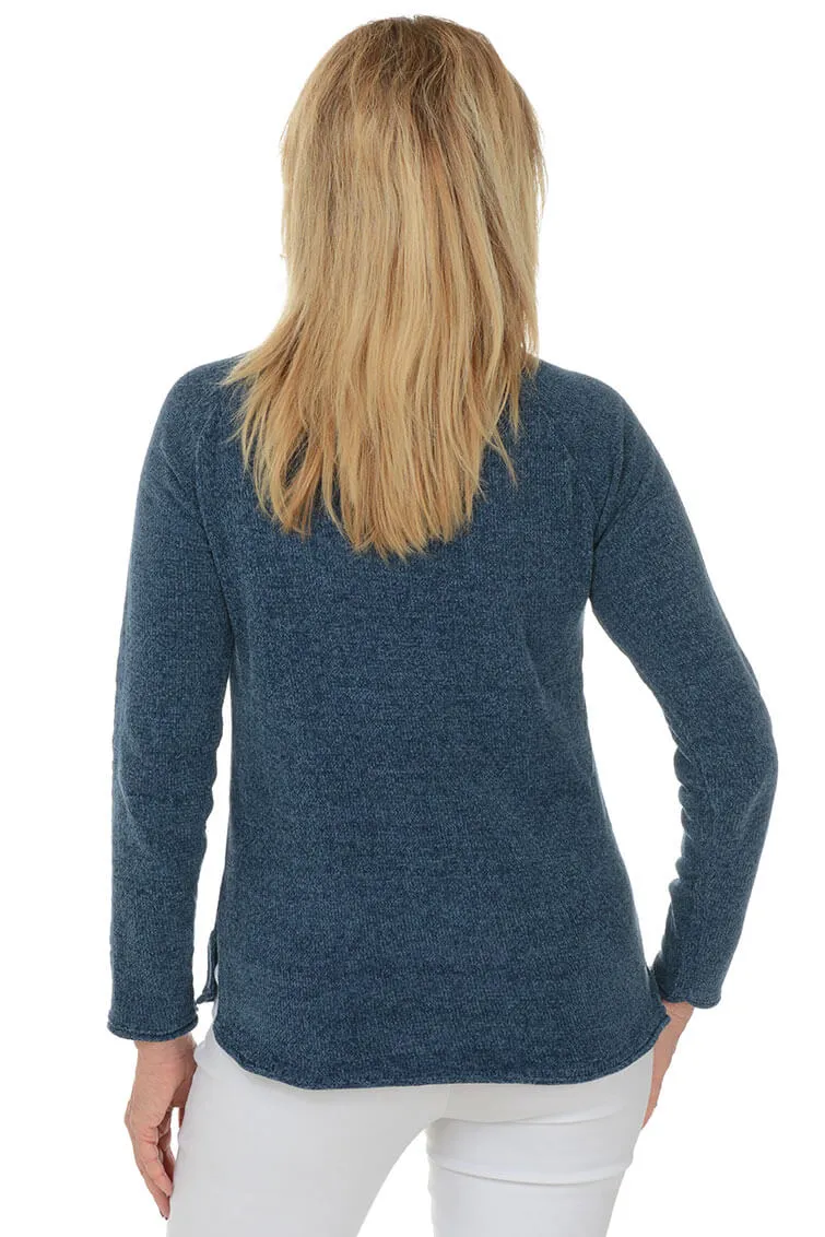 Weekend Embroidered Chenille Sweater