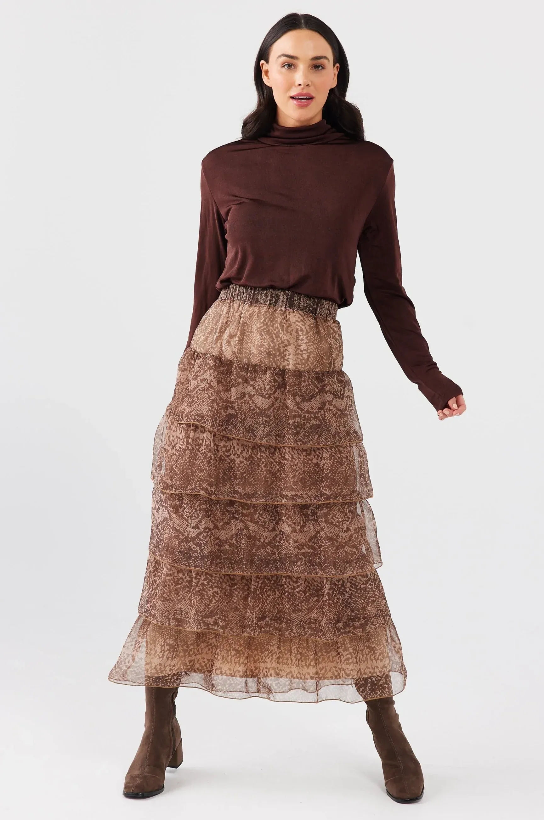 Winter Garden Skirt in Serpentine