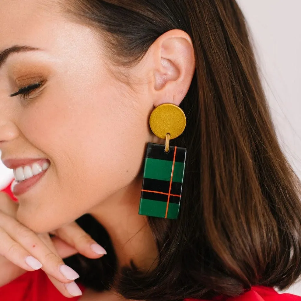 Winter Plaid Earrings