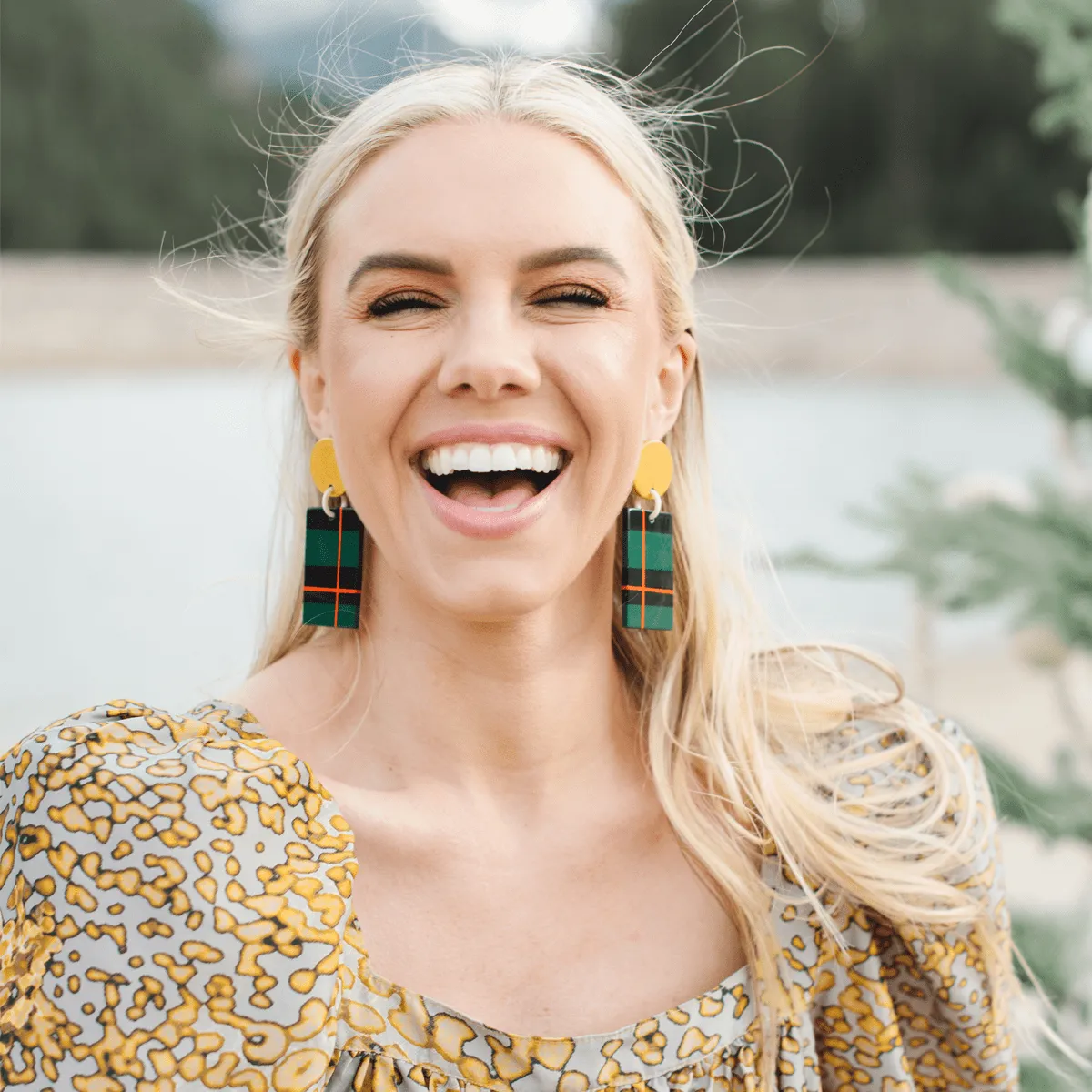 Winter Plaid Earrings