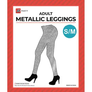 Women's Metallic Leggings - Silver