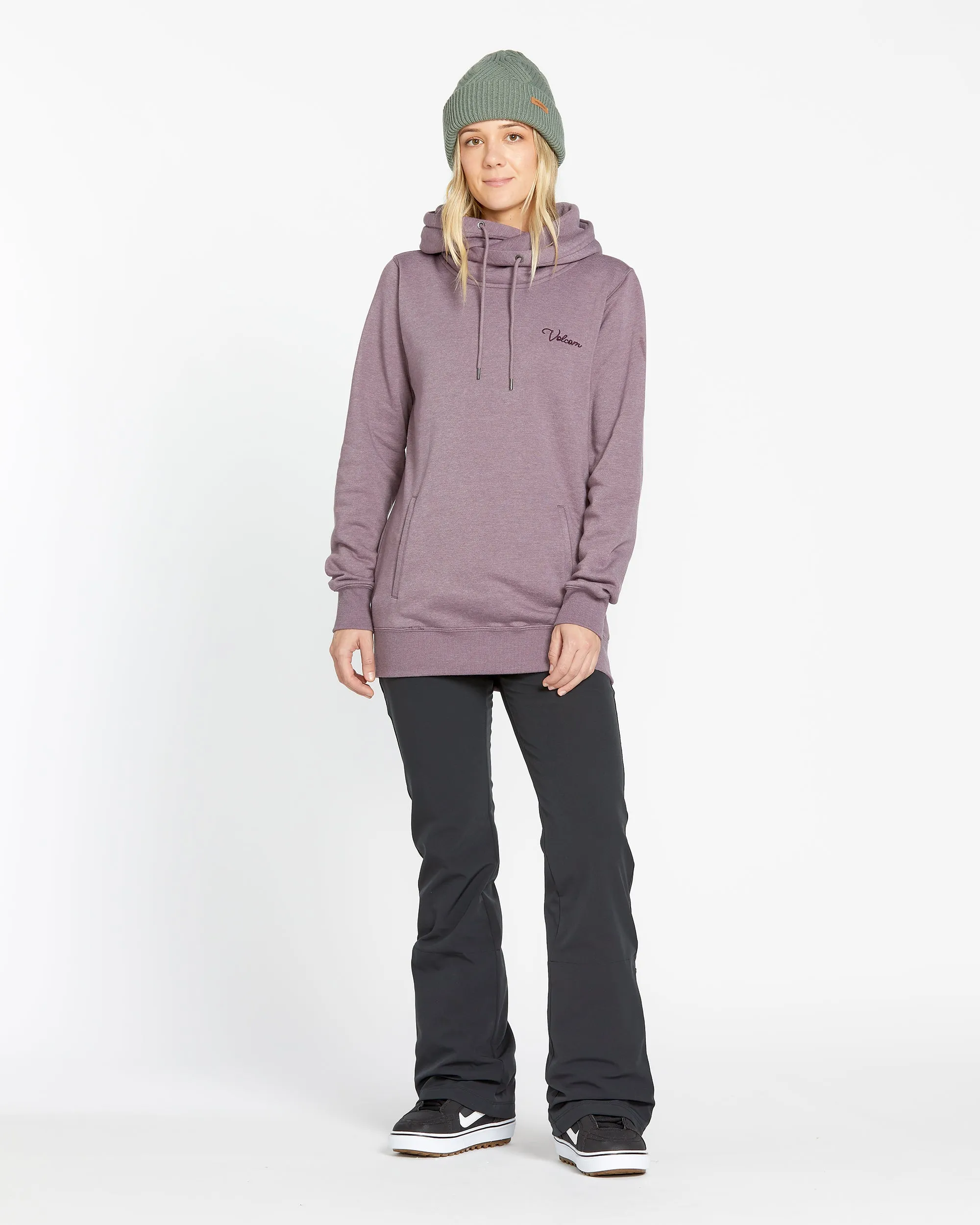 Womens Tower Pullover Fleece - Dusty Lavender