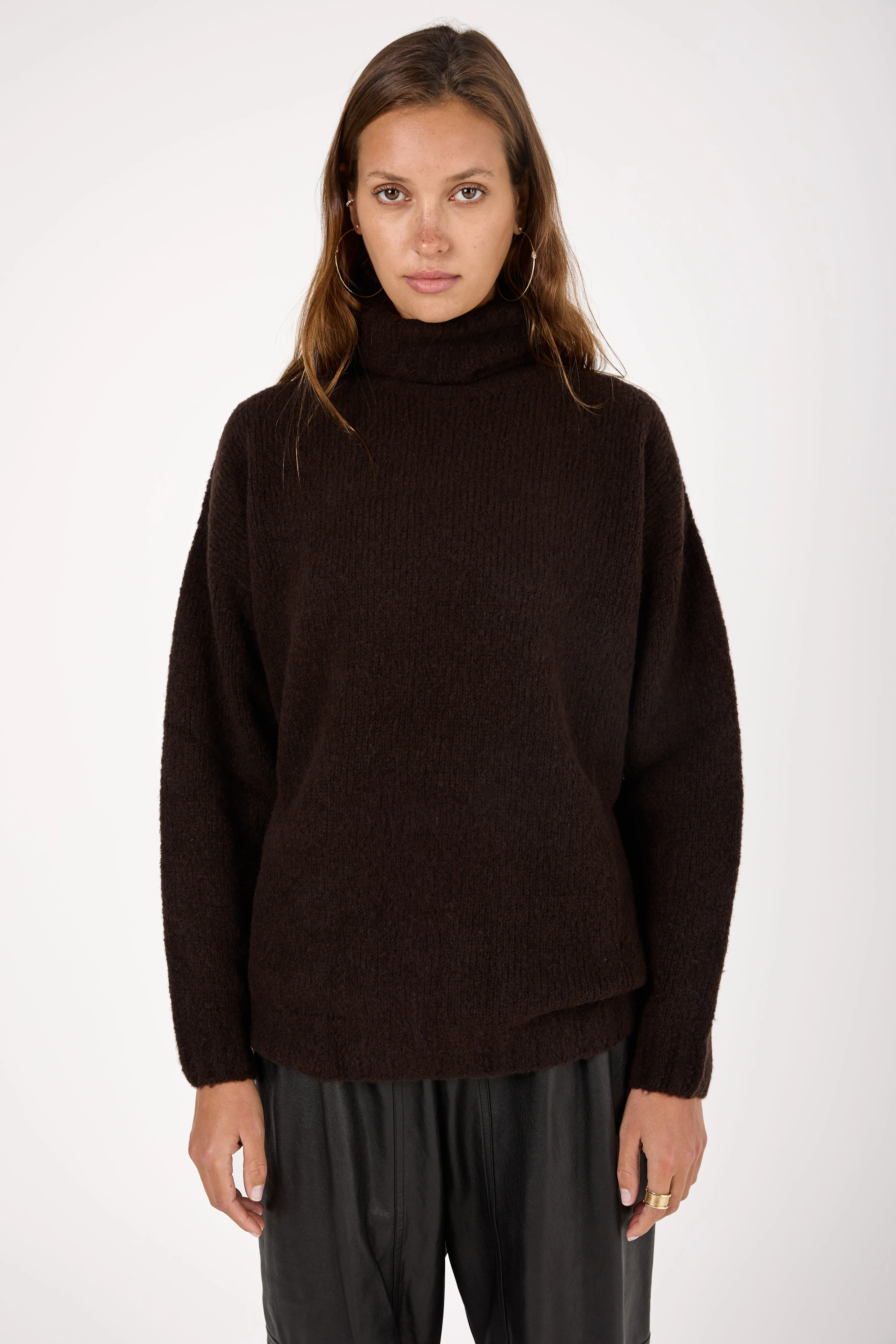 Wool Knit Sweater in Moro