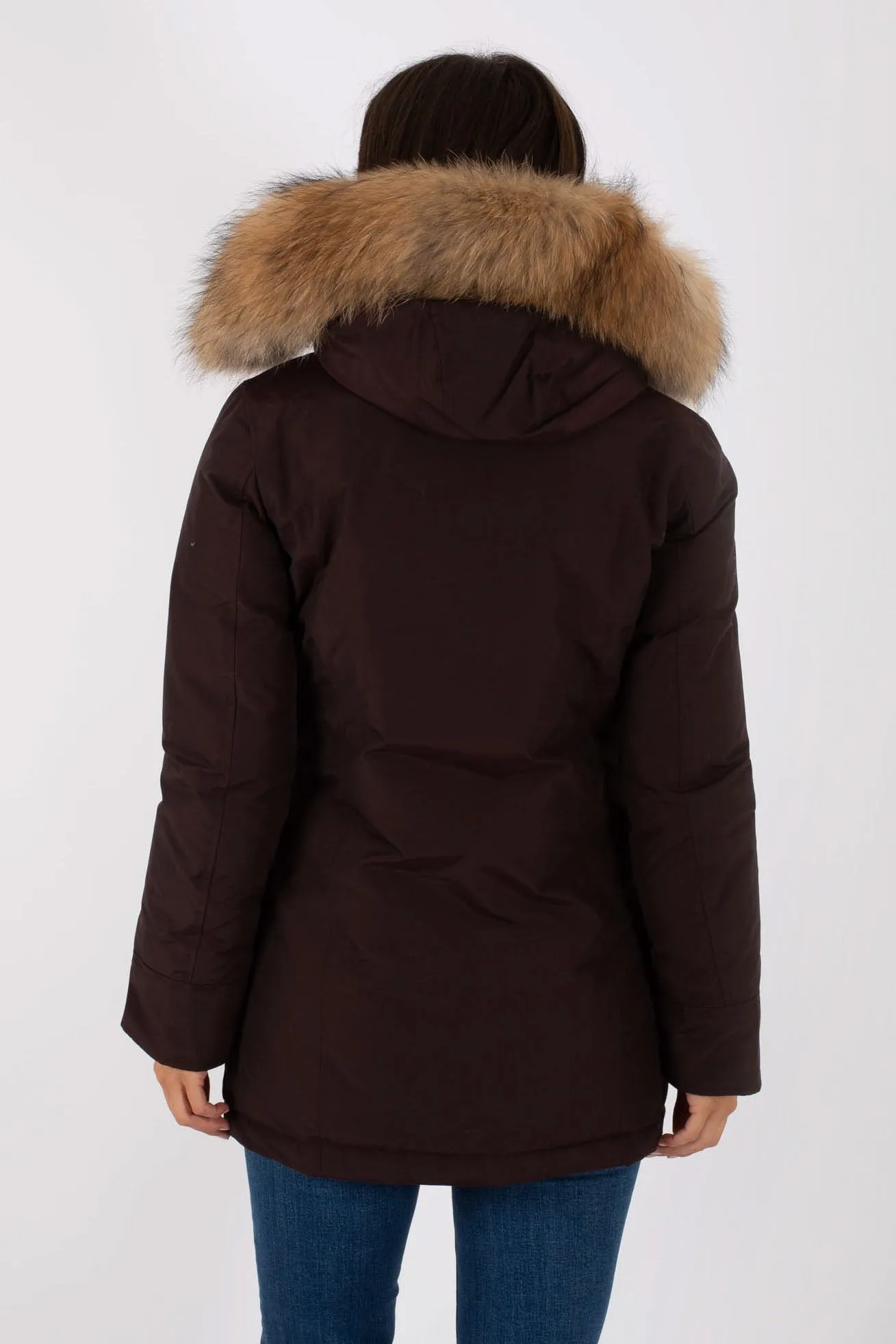 Woolrich Arctic Parka 2 Tasche Marrone Donna