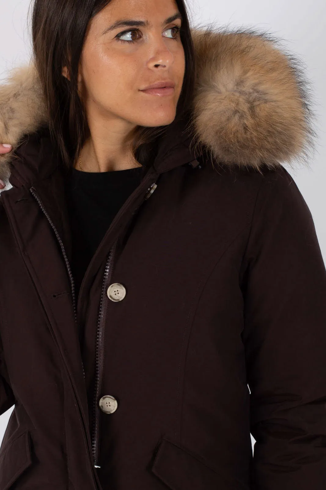 Woolrich Arctic Parka 2 Tasche Marrone Donna