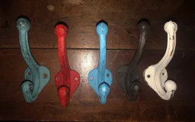 Wrought iron coat hooks