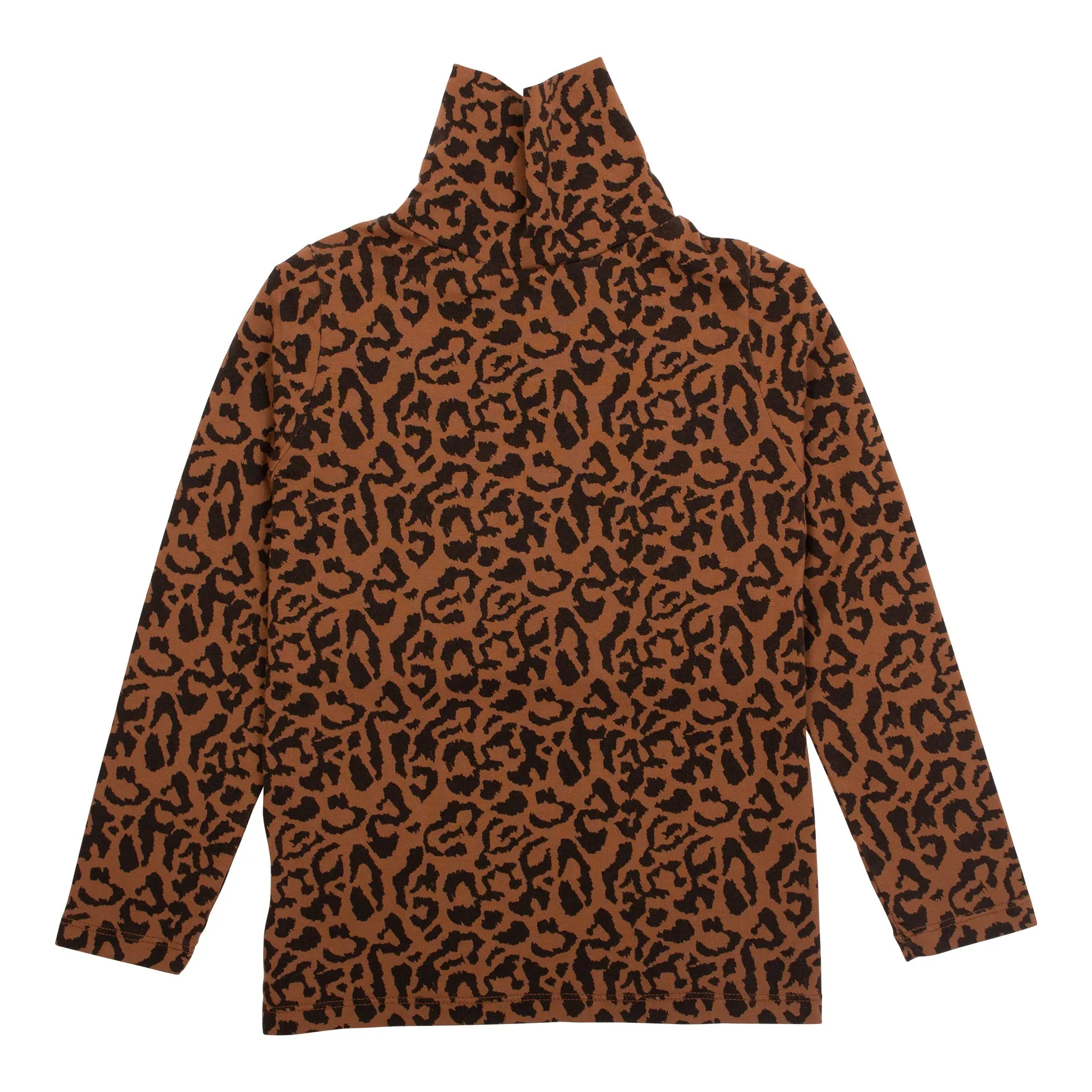 WYNKEN BURN ANIMAL PRINT LUNA ROLL NECK