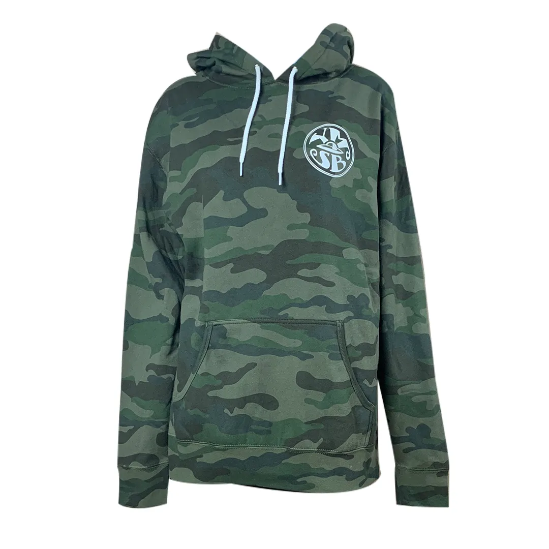 YMSB Retro Spaceship Pullover- Green Camo