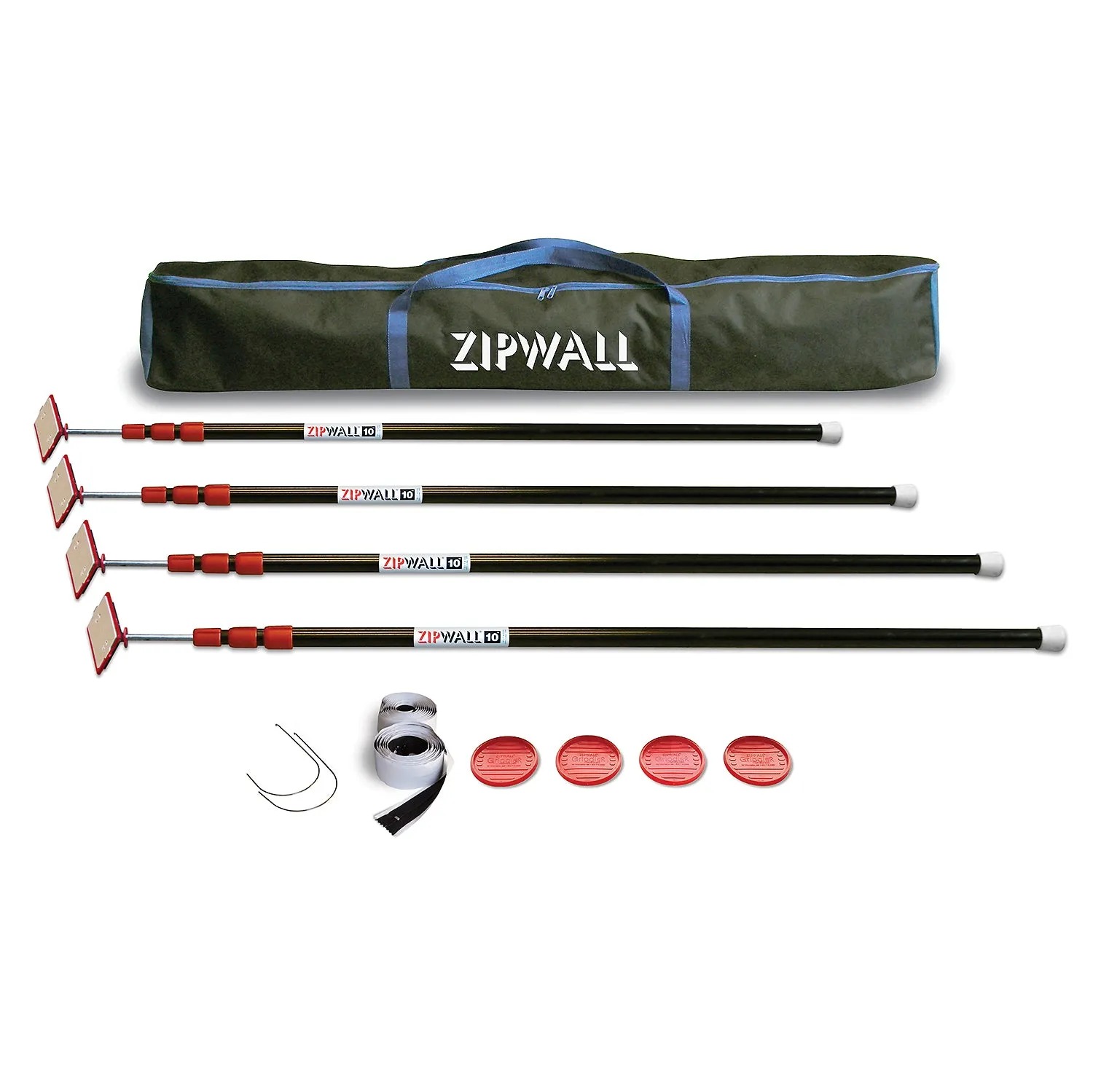 Zipwall ZP4 10' Pole 4-Pack