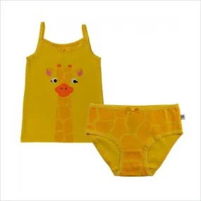 Zoocchini Organic Girls Cami and Underwear Set in Giraffe